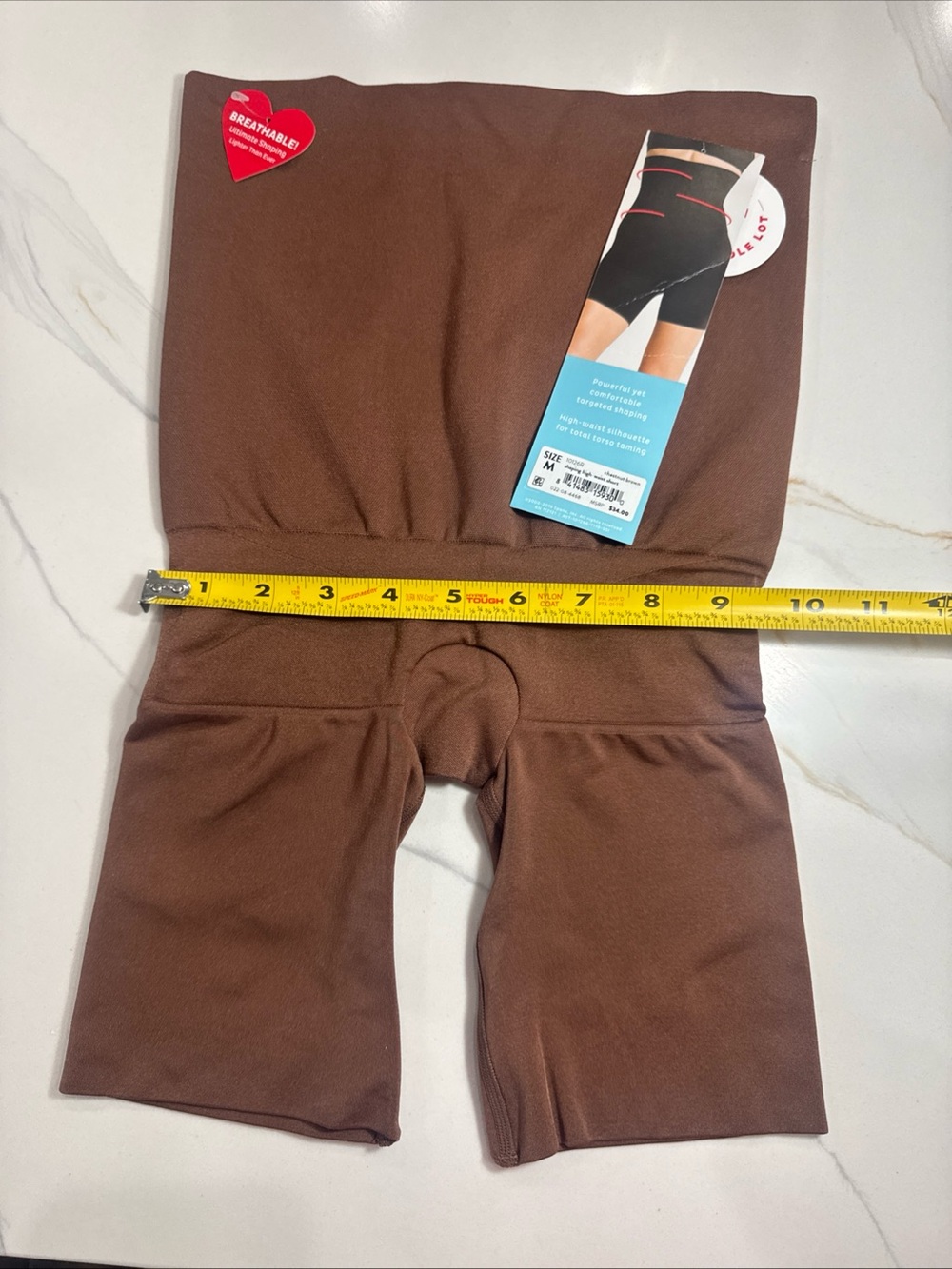 SPANX Shaping High Waist Short Chocolate Brown Size M